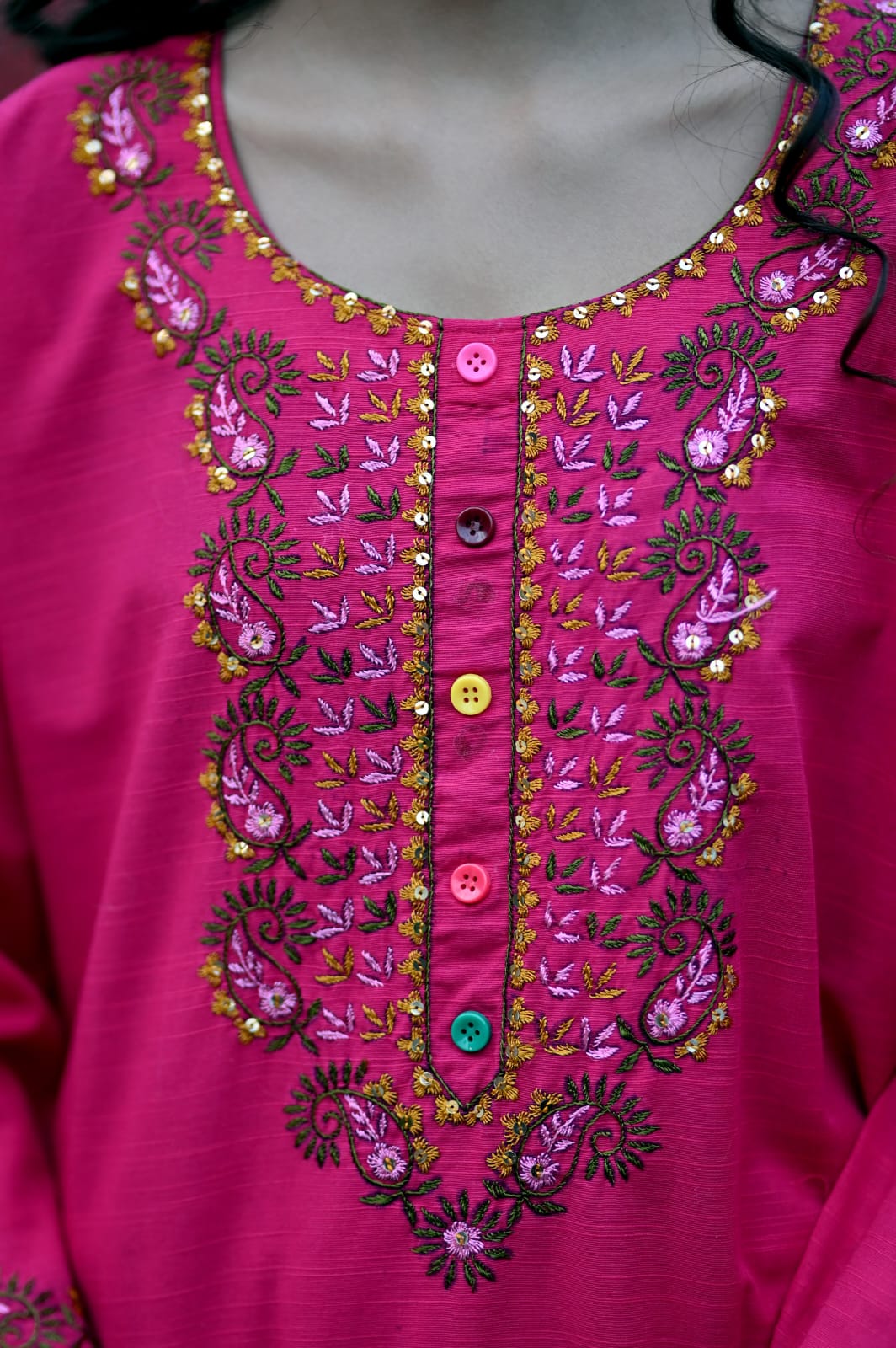 Soft Khaddar Handmade Embroidered 2-Piece Suit