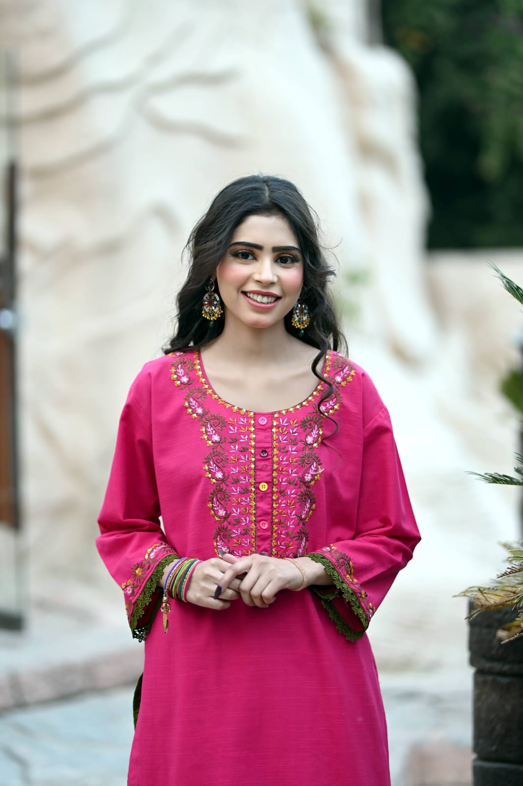 Soft Khaddar Handmade Embroidered 2-Piece Suit