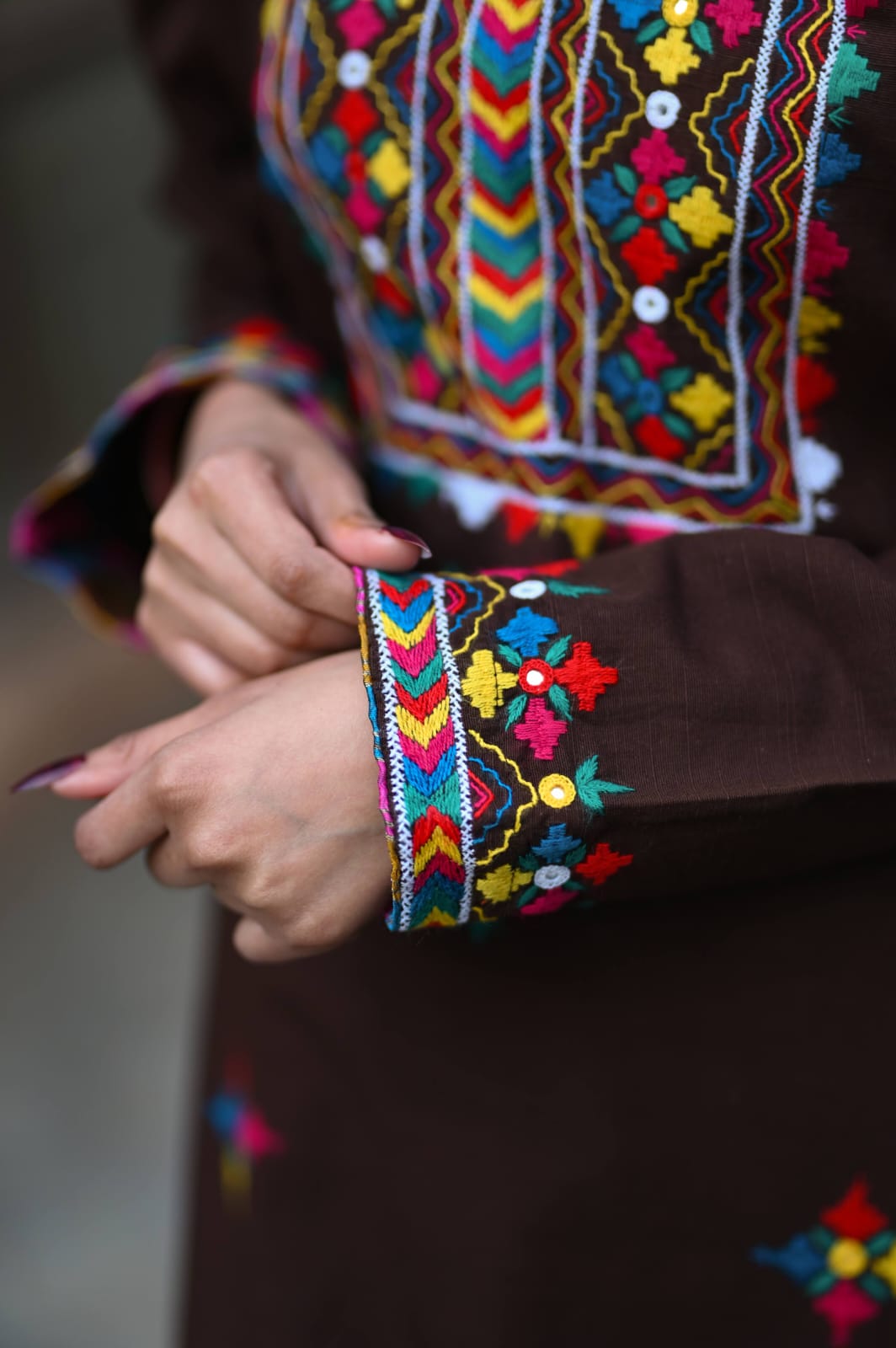 Soft Khaddar Handmade Embroidered 2-Piece Suit