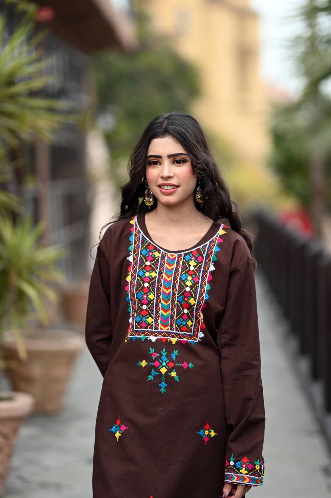 Soft Khaddar Handmade Embroidered 2-Piece Suit